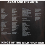 Kings of the Wild Frontier Canadian inner sleeve